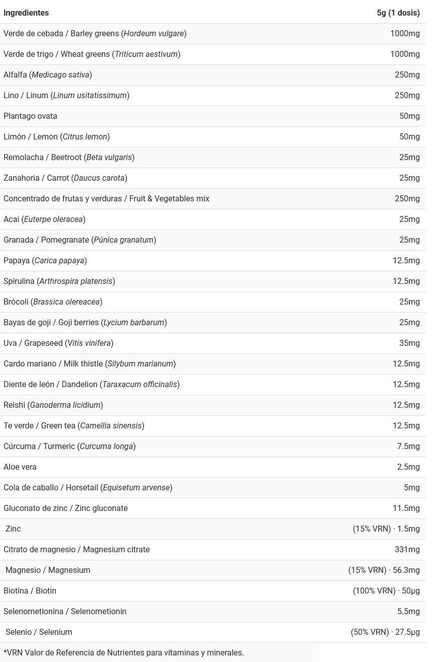 Greens 30 Serv. (150 gr) BIG