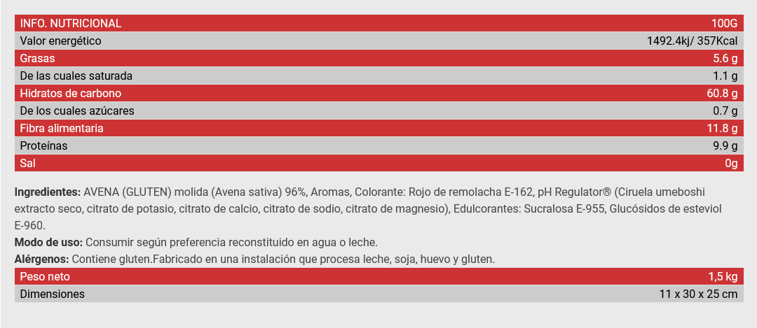GOOD MORNING Instant Oatmeal 1.5kg