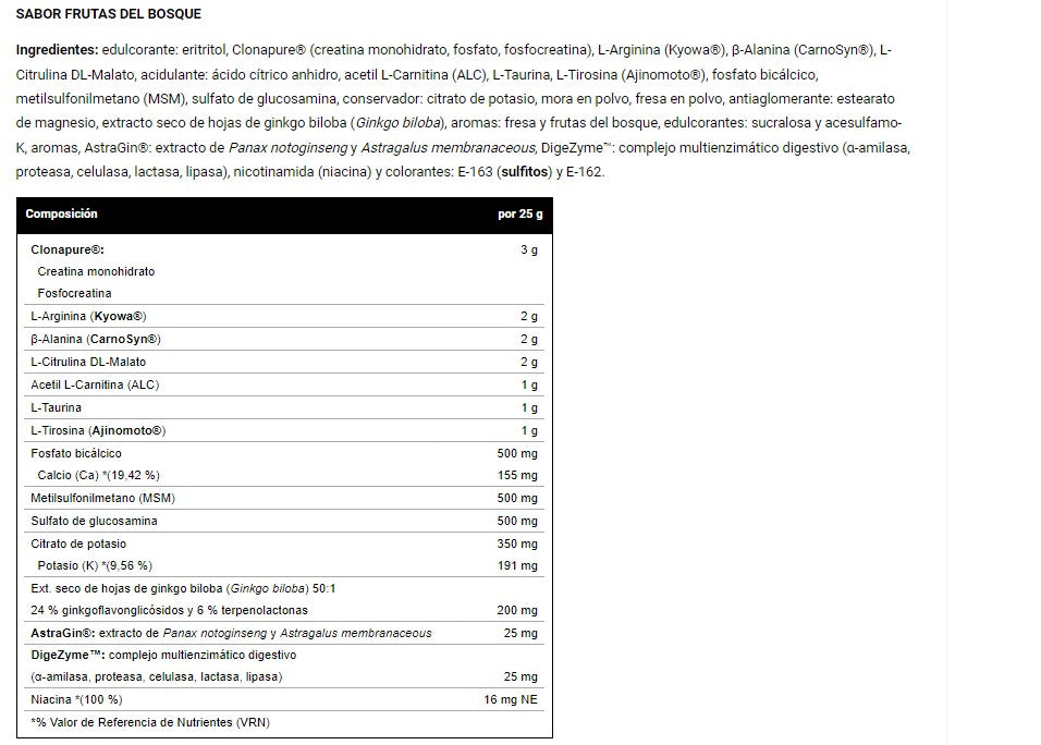 Pre Training Vitobest