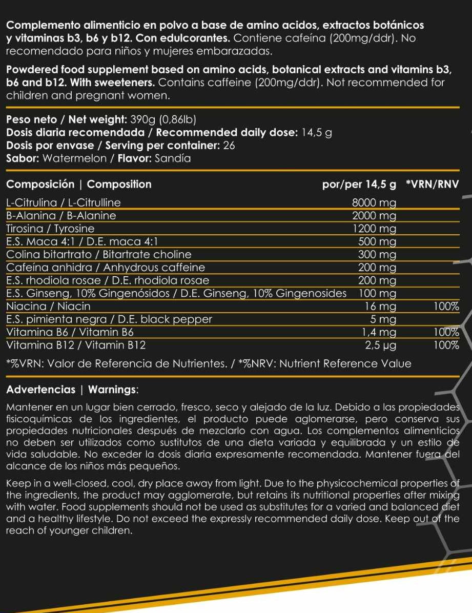 PUM X PREENTRENO 390gr