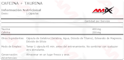 Caffeine with Taurine